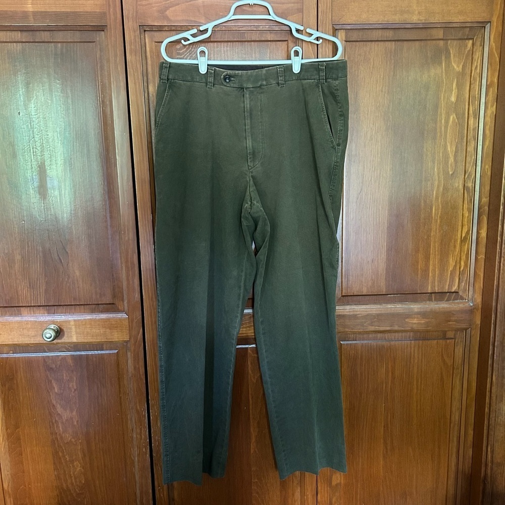 Hiltl Army Green Chino Pants Size 36/38